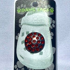 Dawg Tags Red Rhinestone Diamonds Crystals